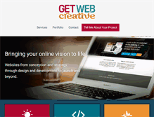 Tablet Screenshot of getwebcreative.com